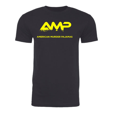 AMP  Black with Yellow Tee