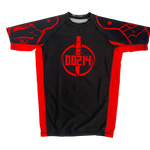 Black with Red Racket Rash Guard